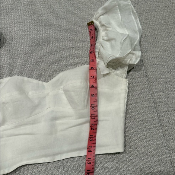 Amanda Uprichard x Revolve Mackey White Ruffle Top & Skort Set (size small) - Picture 6 of 12